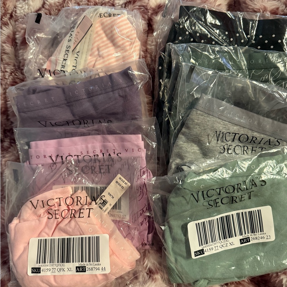 Victoria's Secret Women's Intimates Assorted Colors 8 pair of High leg briefs